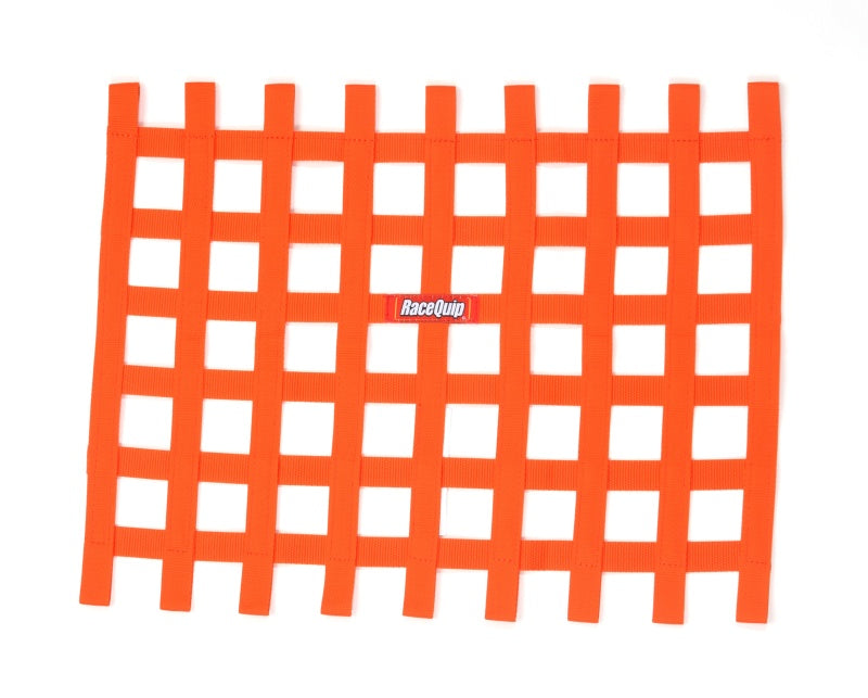 RaceQuip Orange Ribbon Window Net-thumbmail-1