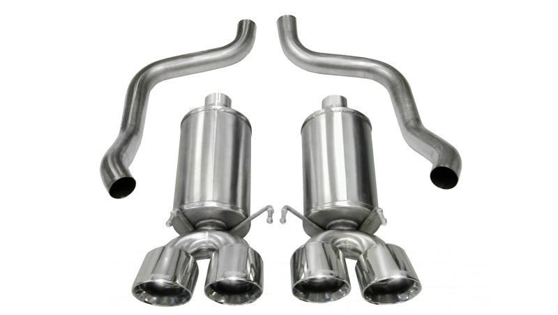 Corsa 09-13 Chevrolet Corvette C6 6.2L V8 Polished Xtreme Axle-Back Exhaust-thumbmail-1