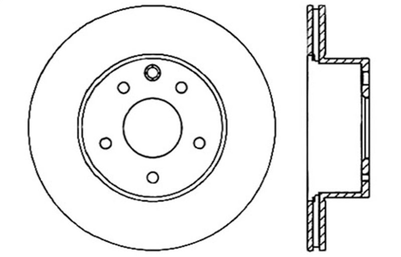 StopTech 06-07 350Z / 05-07 G35 / 06-07 G35X SportStop Slotted & Drilled Rear Left Rotor-thumbmail-3