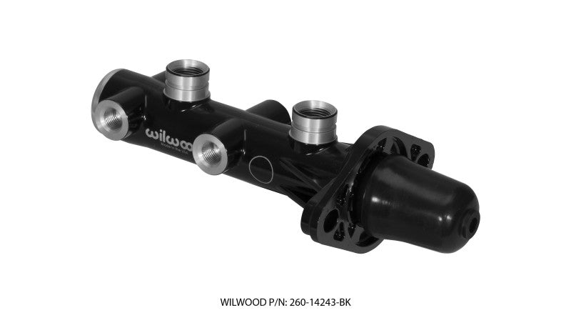 Wilwood Tandem Remote Master Cylinder - 1in Bore Black-thumbmail-1