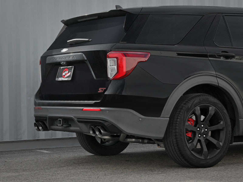 aFe MACH Force-Xp 2.5in. 304 SS C/B Exhaust 20-21 Ford Explorer V6-3.0L - Black Tip-thumbmail-3