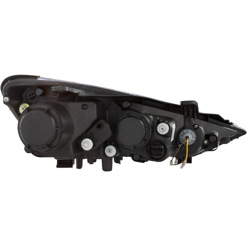 ANZO 2013-2015 Hyundai Genesis Projector Headlights w/ Plank Style Design Black (HID Compatible)-thumbmail-4