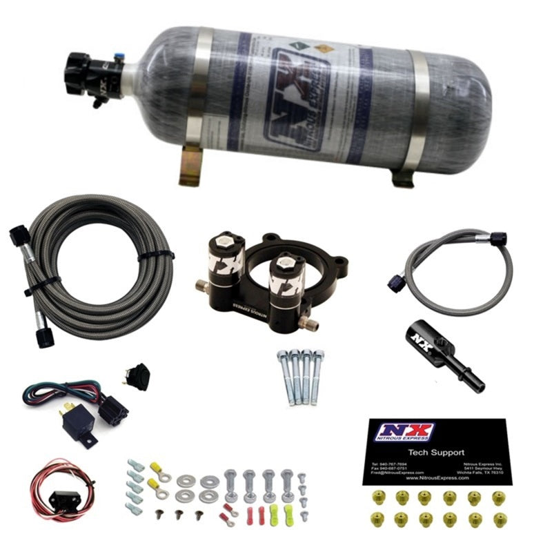 Nitrous Express Ford 2.3L Ecoboost Nitrous Plate Kit w/12lb Bottle-thumbmail-1