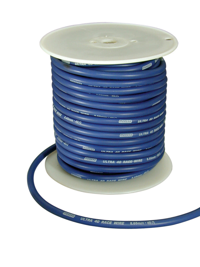 Moroso Ignition Wire Spool - Ultra 40 - 8.65mm - 100ft - Blue-thumbmail-1