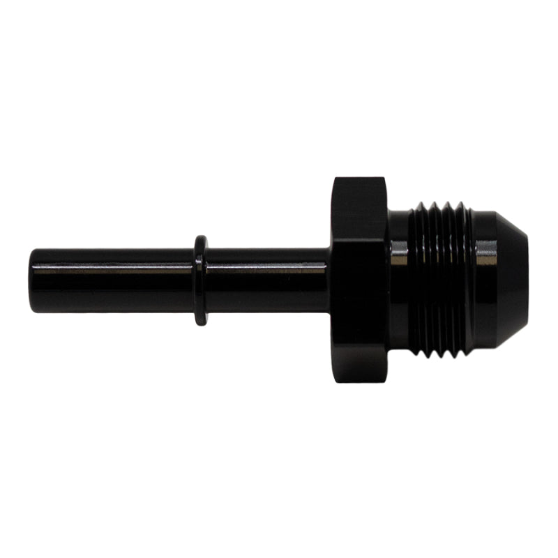 DeatschWerks 8AN Male Flare to 5/16in Male EFI Quick Connect Adapter - Anodized Matte Black-thumbmail-1