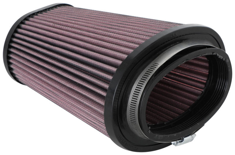 K&N Universal Clamp-On Air Filter 2.844x4.813in Flg ID x 6.5x4.75in B OD x 4.5x3.25in T OD x 7.5in H-thumbmail-2