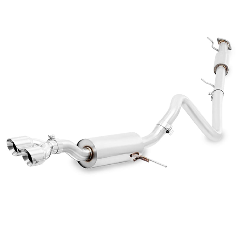 Mishimoto 14-16 Ford Fiesta ST 1.6L 2.5in Stainless Steel Resonated Cat-Back Exhaust w/ Polish Tips-thumbmail-4