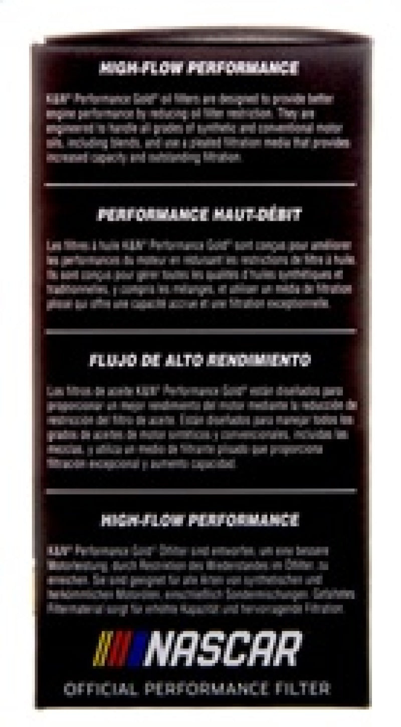 K&N Performance Oil Filter for 2019 Audi A3 2.0L-thumbmail-3