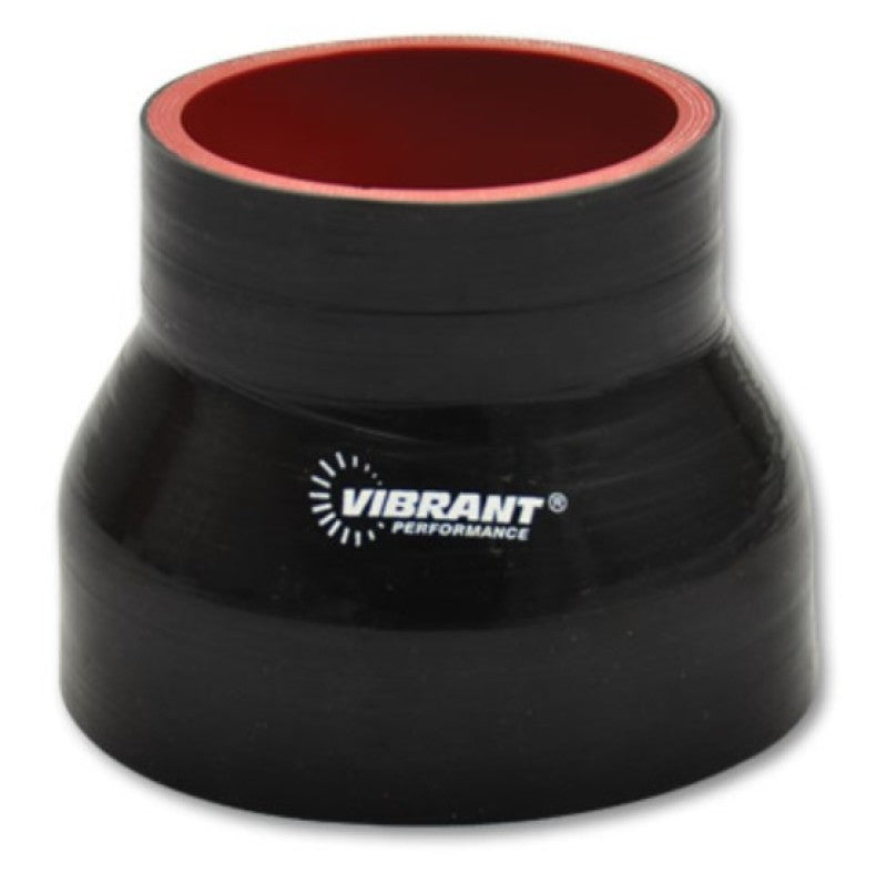 Vibrant 4 Ply Reducer Coupling 5in x 4in x 4.5in Long (BLACK)-thumbmail-2