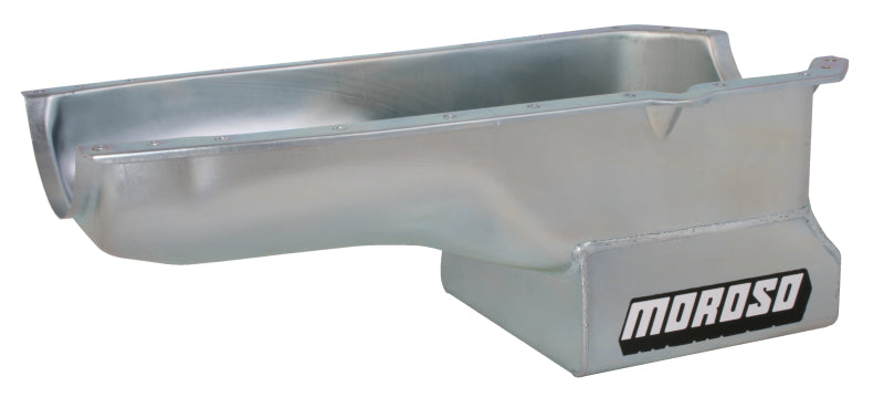 Moroso 65-Up Oldsmobile V-8 (330-455) Deep Wet Sump 7qt 8.5in Steel Oil Pan-thumbmail-1