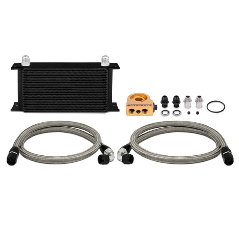 Mishimoto Universal 19 RowThermostatic Oil Cooler Kit - Black-thumbmail-1