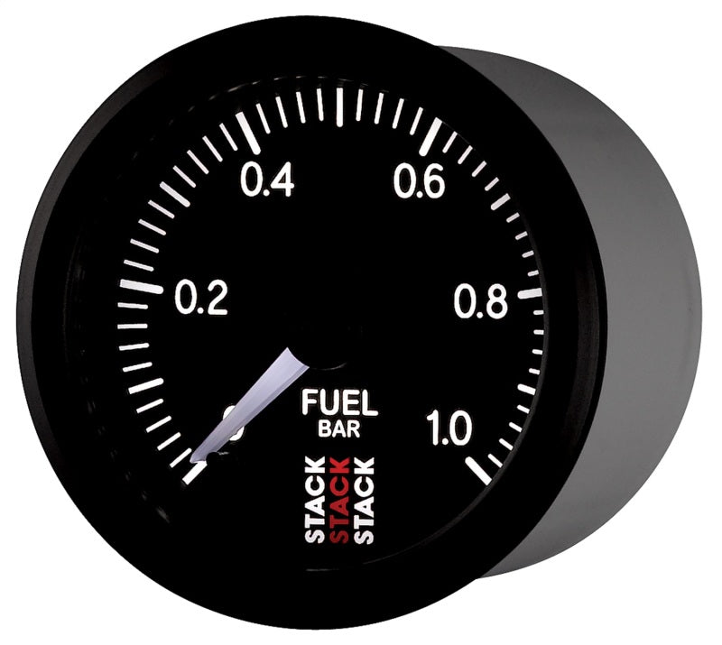 Autometer Stack 52mm 0-1 Bar M10 Male Pro Stepper Motor Fuel Pressure Gauge - Black-thumbmail-2