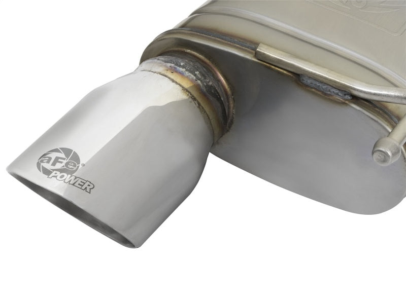 aFe MACHForce XP 2.5in 409 Stainless Axle Back Exhaust w/Stainless Tips 15-17 Ford Mustang I4-2.3L-thumbmail-2