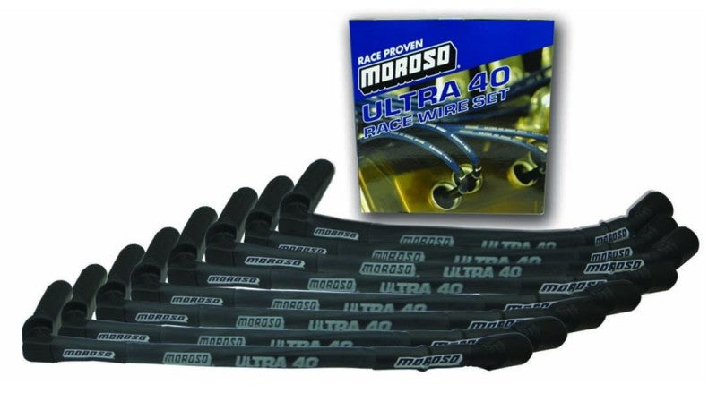 Moroso GM LS Ignition Wire Set - Ultra 40 - Sleeved - 9.25in Wire (Use w/Part No 68470/68472) -Black-thumbmail-1