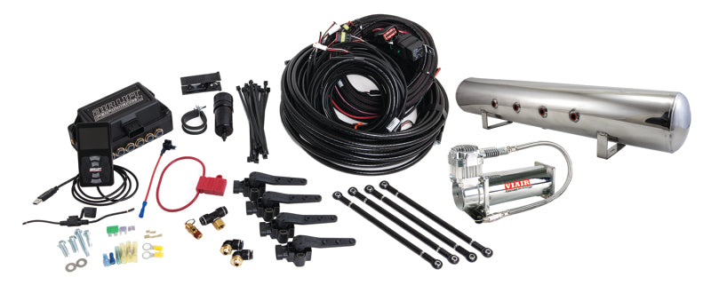 Air Lift Performance 3H (3/8 Air Line 5 Gal  Polished Aluminum Tank VIAIR 444C Comp)-thumbmail-1