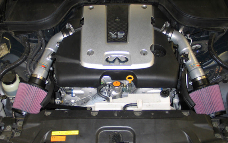K&N 07-08 G35 Dual Silver Typhoon Short Ram Intakes-thumbmail-3