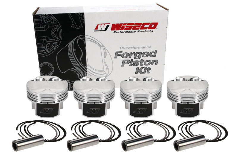 Wiseco Mitsubishi 4G63 2.0L Gen 2 w/ 156mm Long Rod 86mm Bore +.040 Oversize -4 Dome Dish Piston Set-thumbmail-3