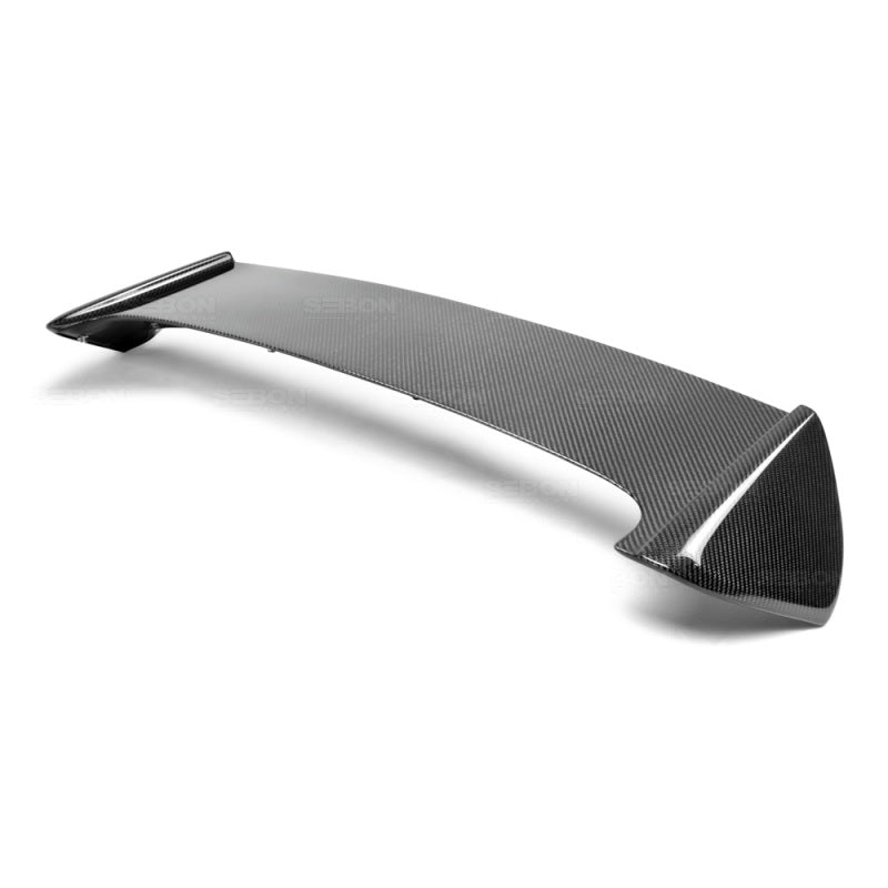Seibon 08-11 Subaru WRX/STi Hatchback STI-Style Carbon Fiber Rear Spoiler w/ LED Light Included-thumbmail-2