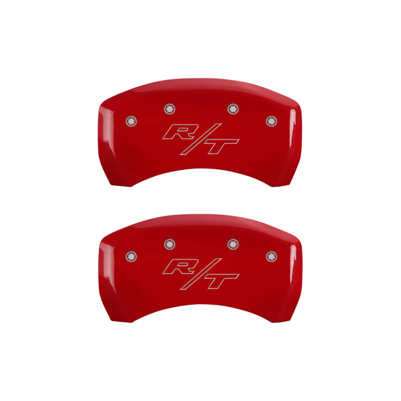 MGP 4 Caliper Covers Engraved Front Block/Challenger Engraved Rear Vintage Style/RT Red fnsh slvr ch-thumbmail-4