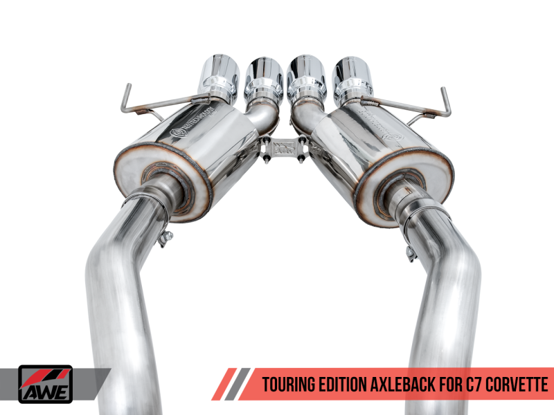 AWE Tuning 14-19 Chevy Corvette C7 Z06/ZR1 (w/o AFM) Touring Edition Axle-Back Exhaust w/Chrome Tips-thumbmail-1