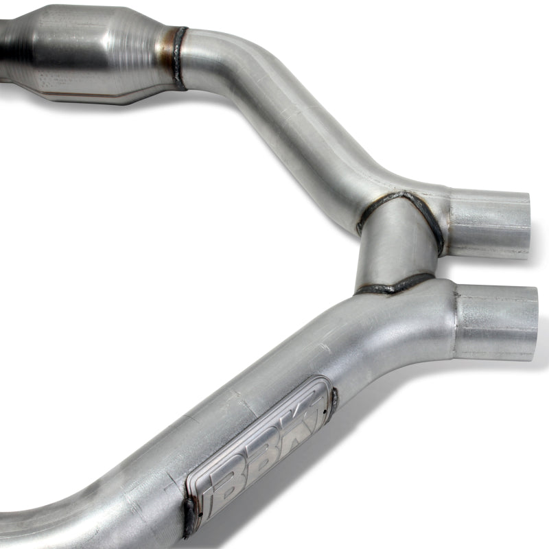 BBK 2015-16 Mustang V6 Short Mid H Pipe With Converters (To Be Used With 1642 Series Headers)-thumbmail-4