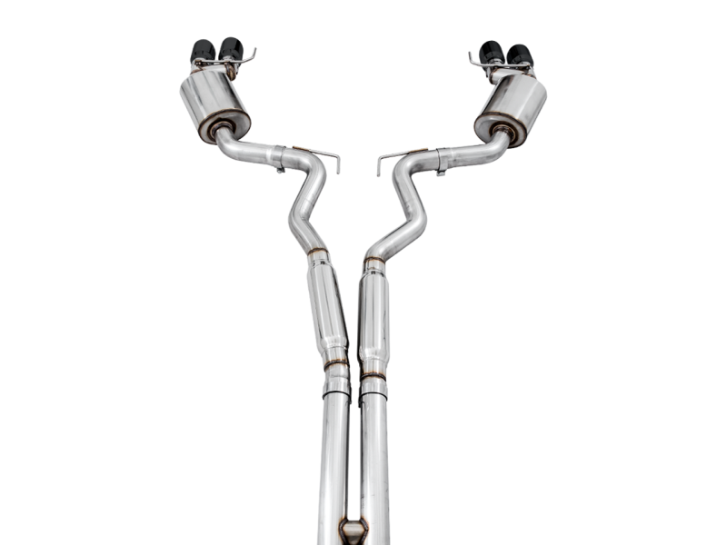 AWE Tuning 2018+ Ford Mustang GT (S550) Cat-back Exhaust - Touring Edition (Quad Diamond Black Tips)-thumbmail-4