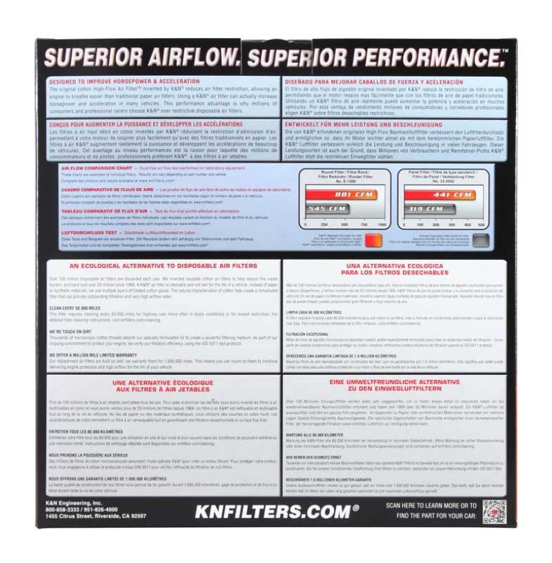 K&N Universal Round Air Filter 9in OD / 7-1/2in ID / 4in Height-thumbmail-4