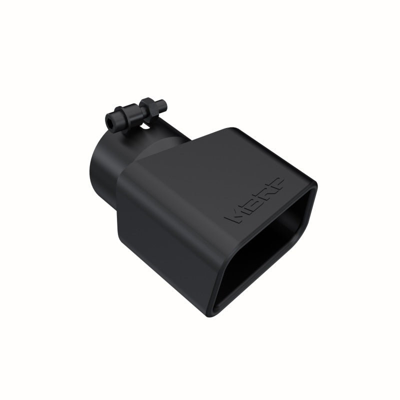 MBRP Universal Tip 4.75inx 3in Rectangle Angled Cut 3in O.D. inlet Pass. Side 7.375in length Black-thumbmail-2