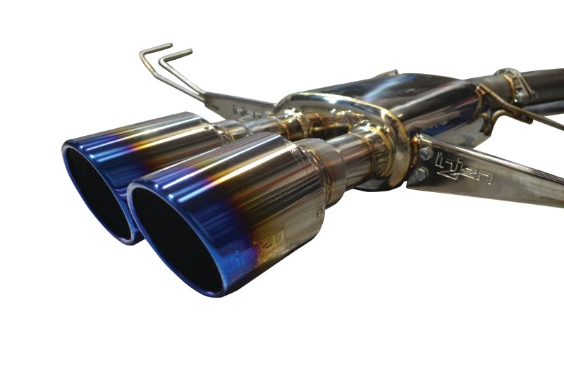 Injen 17-19 Honda Civic Type-R 3in SS Cat-Back Exhaust w/ Dual Burnt Titanium Tips-thumbmail-5
