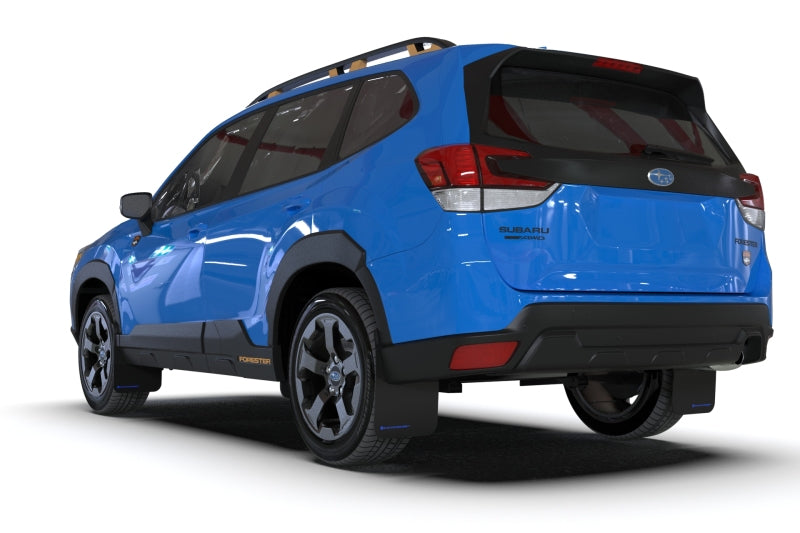 Rally Armor 2022 Subaru Forester (Incl. Wilderness) Black UR Mud Flap w/ White Logo-thumbmail-2