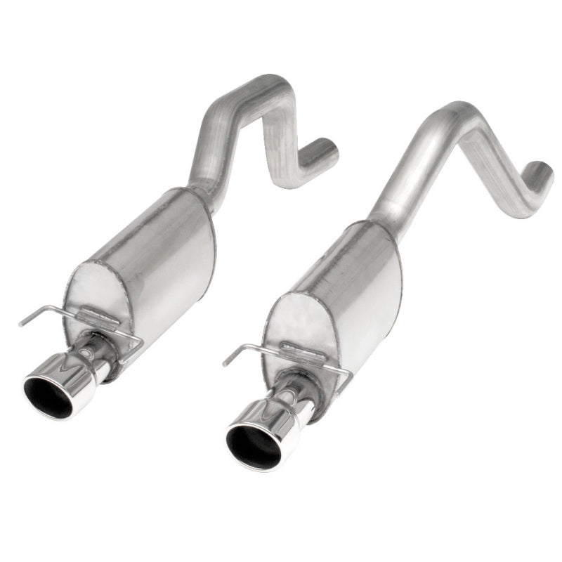 Stainless Works 2006-13 Corvette C6ZO6/ZR1 3in Axleback Chambered Mufflers Dual 4in Rolled Edge Tips-thumbmail-1