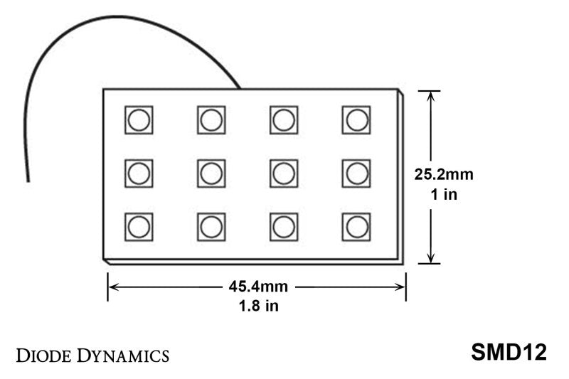 Diode Dynamics LED Board SMD12 - Green (Single)-thumbmail-3