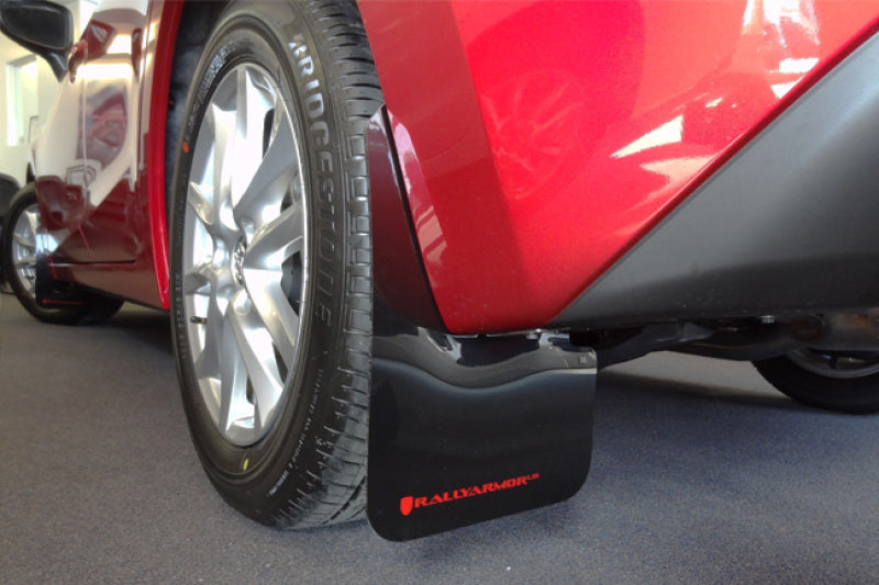 Rally Armor 14-18 Mazda 3/Speed3 Red UR Mud Flap w/ White Logo-thumbmail-4