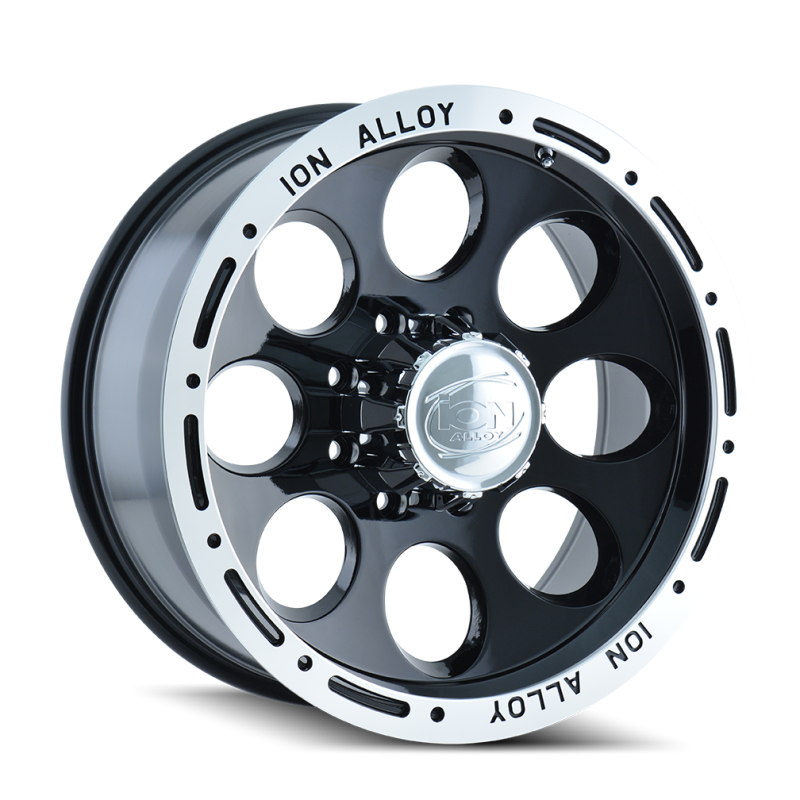 ION Type 174 17x9 / 6x139.7 BP / 0mm Offset / 106mm Hub Black/Machined Wheel-thumbmail-1