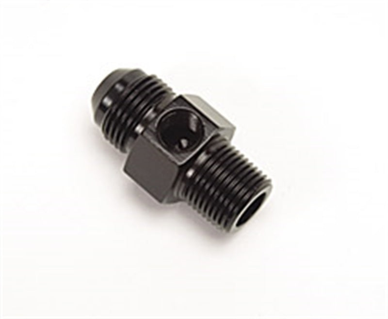 Russell Performance -6 AN Flare to 3/8in Pipe Pressure Adapter (Black)-thumbmail-2