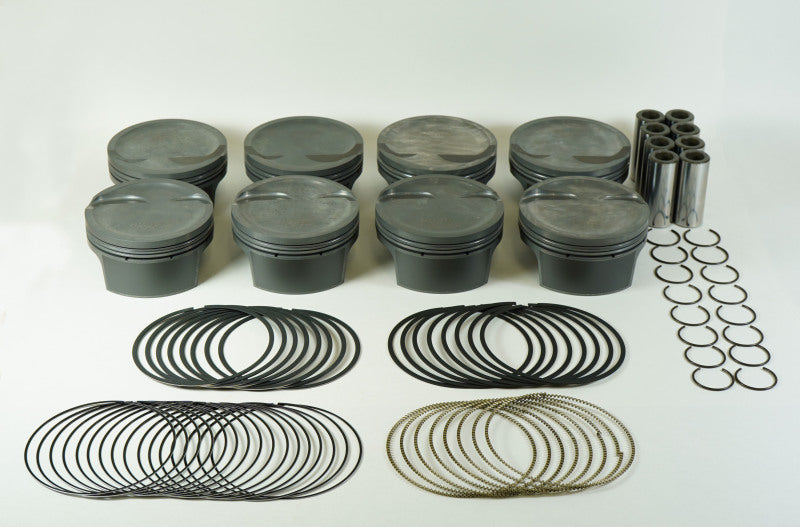 Mahle MS Piston Set GM LS 363ci 3.800in Bore 4in Stroke 6.125in Rod .927 Pin -16cc 9.3 CR Set of 8-thumbmail-2