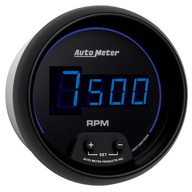 Autometer Cobalt Digital 85.7mm Black In-Dash Tachometer-thumbmail-2