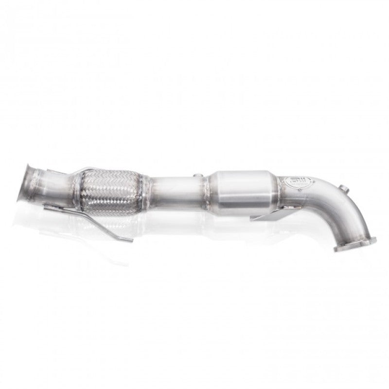 Stainless Works 2016-18 Ford Focus RS 3in High-Flow Cats Downpipe Factory Connection-thumbmail-4