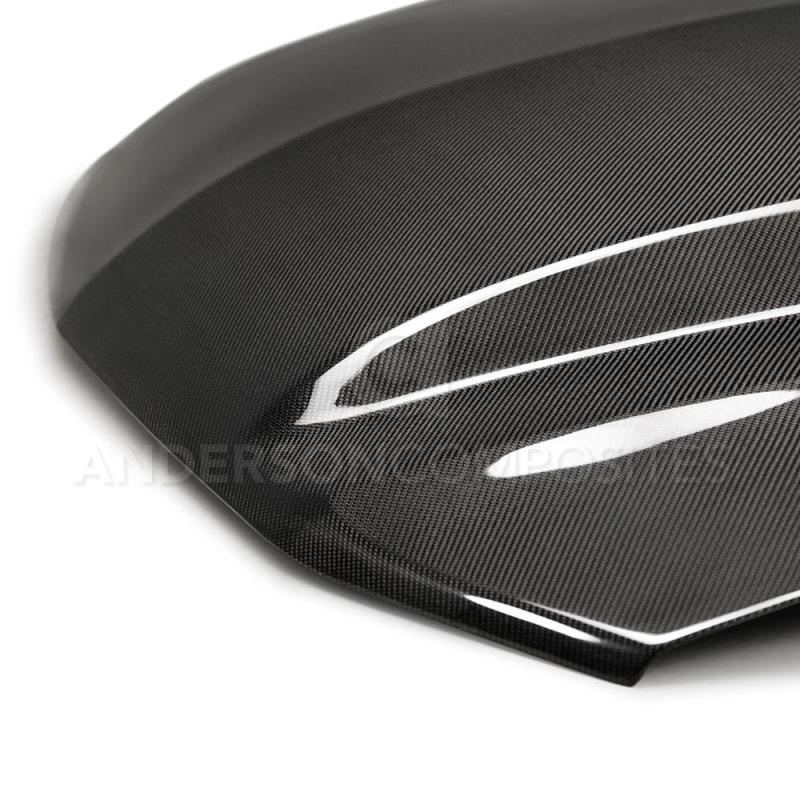 Anderson Composites 10-12 Ford Mustang Type-CJ 3in Carbon Fiber Cowl Hood-thumbmail-3