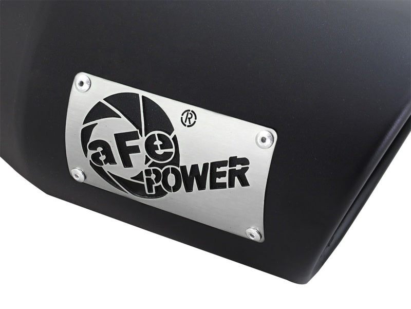 aFe Diesel Exhaust Tip Bolt On Black 4in Inlex x 6in Outlet x 12in-thumbmail-2