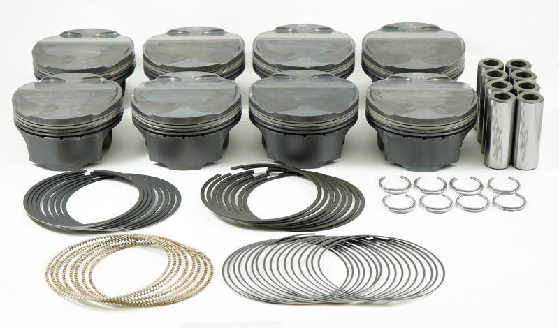 Mahle MS Piston Set SBF 302ci 3.630in Bore 3.65in Stroke 5.933in Rod .866 Pin 10cc 12:5 CR Set of 8-thumbmail-1