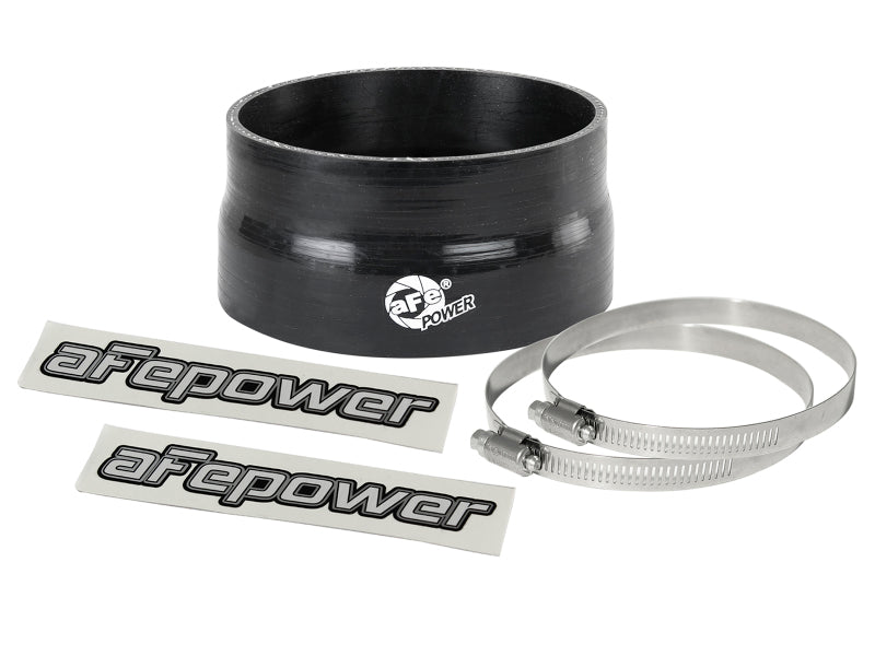 aFe Magnum FORCE CAI Univ. Silicone Coupling Kit (4in to 3.8in ID / 2in L) Reducer Coupler - Black-thumbmail-1