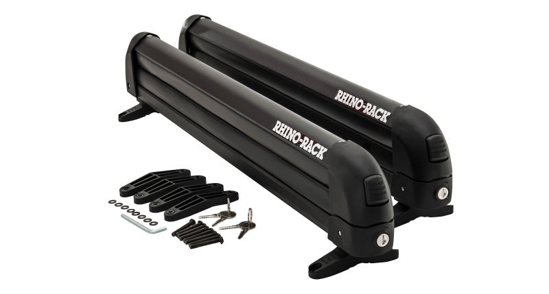 Rhino-Rack Universal Ski/Snowboard Carrier - Fits 6 Pairs of Skis or 4 Snowboards - Black-thumbmail-2