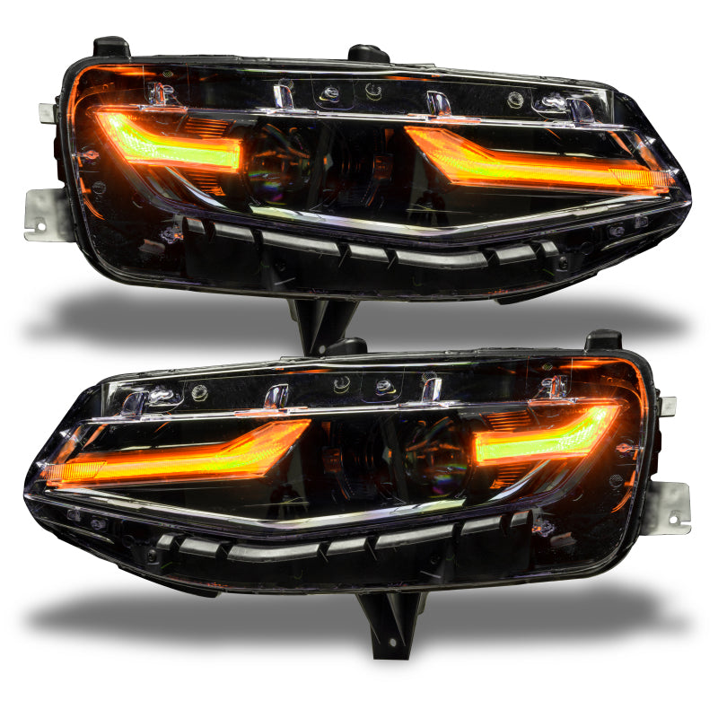 Oracle 19-21 Chevy Camaro LS/LT RGB+A Headlight DRL Upgrade Kit - ColorSHIFT w/ BC1 Controller-thumbmail-12