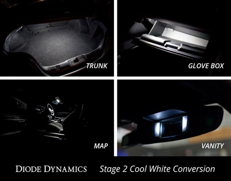 Diode Dynamics Mustang Interior Light Kit 15-17 Mustang Stage 2 - Cool - White