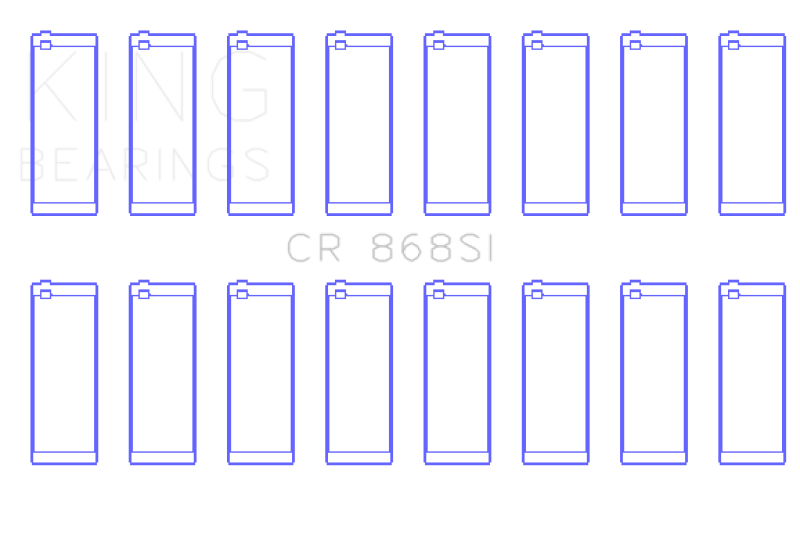 King Ford 281CI/302CI/330CI 4.6L/5.0L/5.4L V8 (Size +0.5) Rod Bearing Set-thumbmail-2