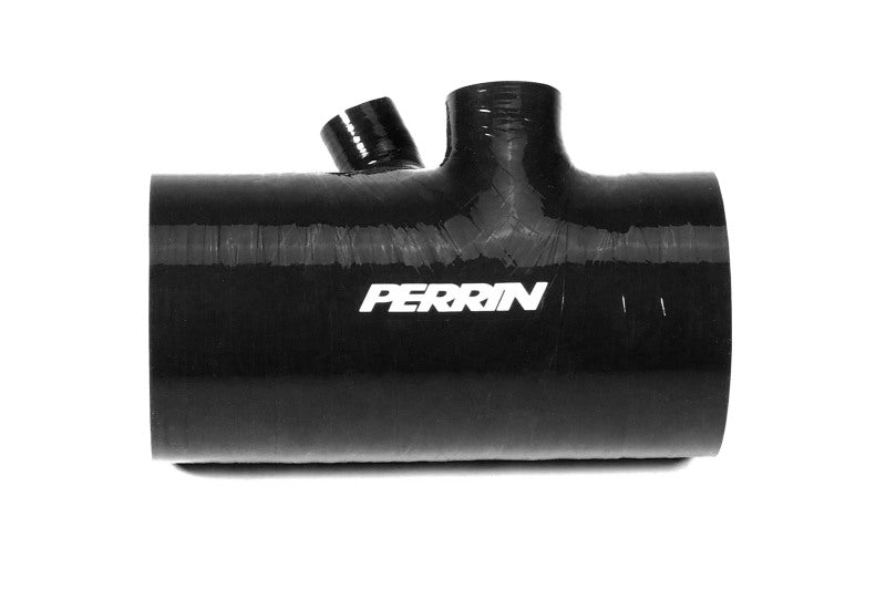 Perrin 2022+ Subaru WRX Black 3in Turbo Inlet Hose w/ Nozzle (Short)-thumbmail-1