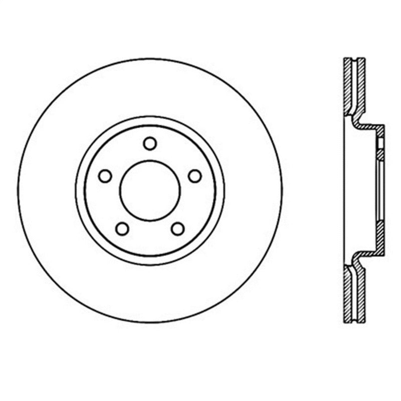 StopTech Power Slot 07-09 Mazdaspeed3 Slotted Right Front Rotor-thumbmail-1