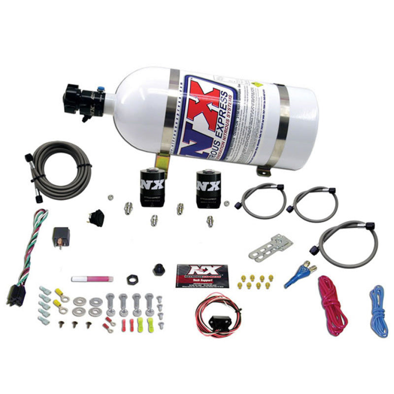 Nitrous Express 10-15 Chevrolet Camaro (5th Gen) Single Nozzle Nitrous Kit (35-150HP) w/10lb Bottle-thumbmail-1