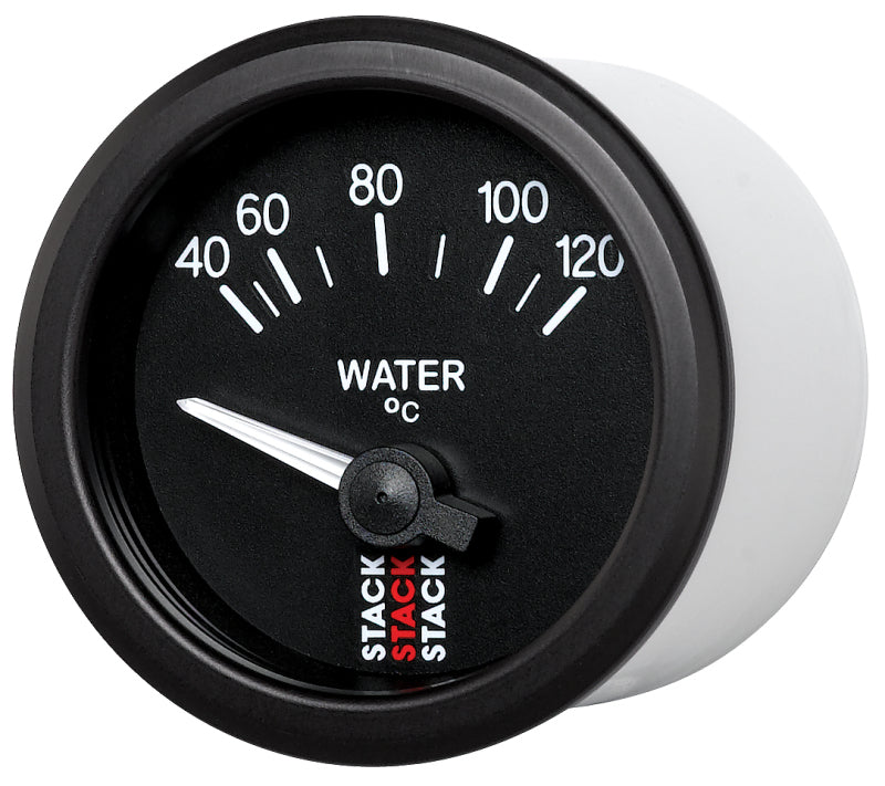 Autometer 52mm Stack Instruments 40-120 Degree C Electric Water Temperature Gauge - Black